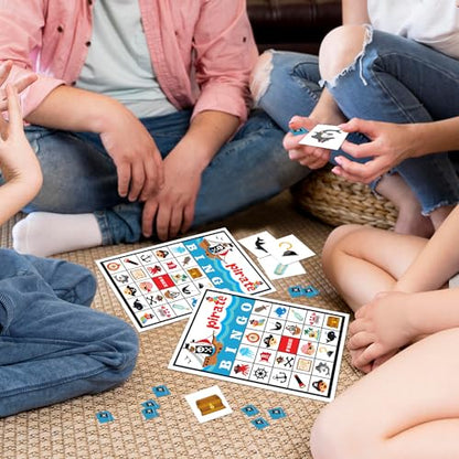 Pirate Ship Adventures Bingo Game Cards