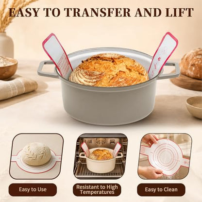 Sourdough Starter Kit with 10" Round and Oval Proofing Baskets (38 Count)