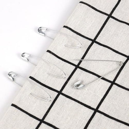 100 Pack Silver Safety Pins Assorted