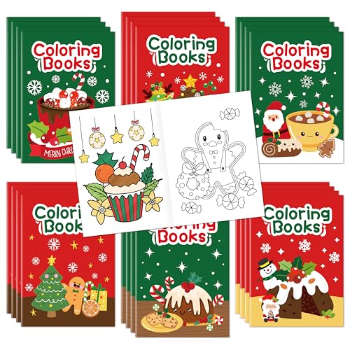 Christmas Food Coloring Books (24 Count)
