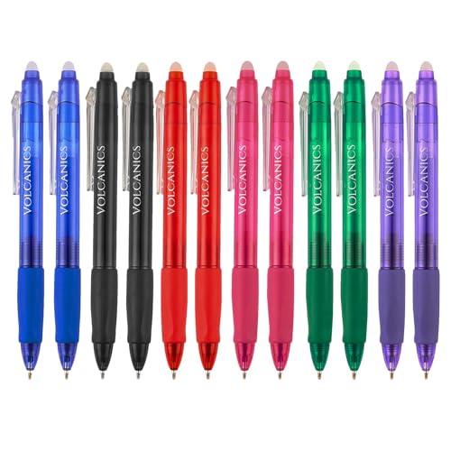 Clicker Erasable Gel Pens (12 Count)