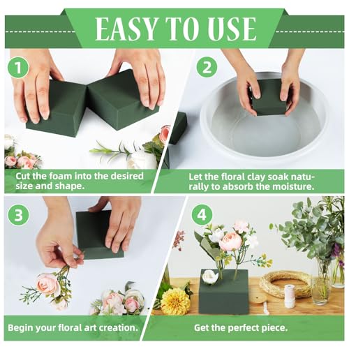 10 Pack Wet and Dry Floral Foam Blocks