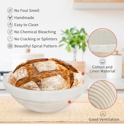 Sourdough Starter Kit for Beginners 40 Pcs Complete Banneton Set (40 Count)