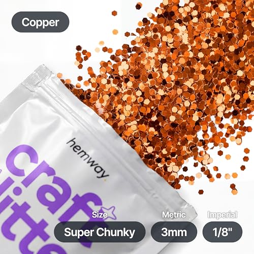 Craft Glitter Copper 100g Super Chunky Glitter (3.5 Ounce)