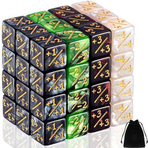 48 Pcs Pieces D6 Dice Counters with 2 Bag