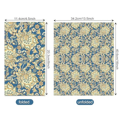 100Pcs William Morris Paper Napkins Disposable Paper Floral Vintage Napkins Decoupage Decorations for Kitchen (100 Count)
