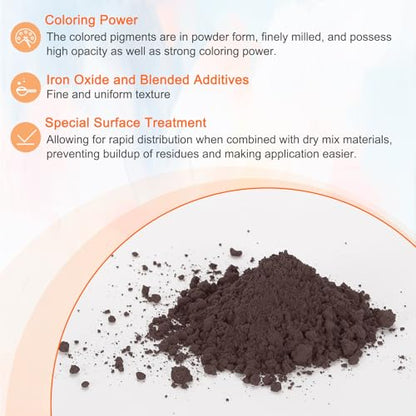 Iron Oxide Powder Concrete Pigment 500 Mesh 3.5oz (28.2 Ounce)