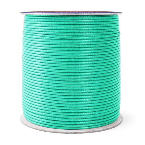 1.5mm Seafoam Green Waxed Cord