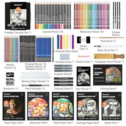124 PCS Drawing Kit