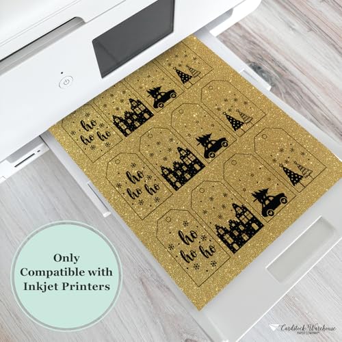 Cardstock Warehouse Diamond Print Inkjet Glitter (15 Count)