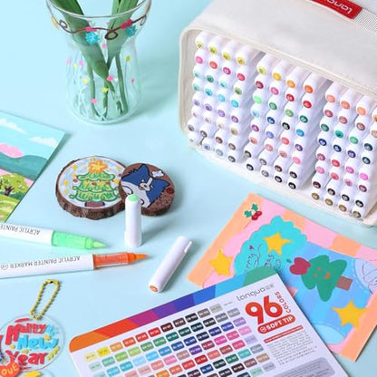 96 Color Acrylic Paint Markers Set (96 Count)