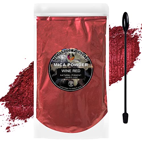 Wine Red Mica Powder for Epoxy Resin 100g (3.5 Ounce)