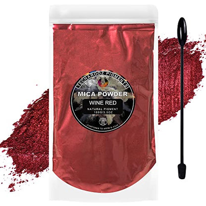 Wine Red Mica Powder for Epoxy Resin 100g (3.5 Ounce)