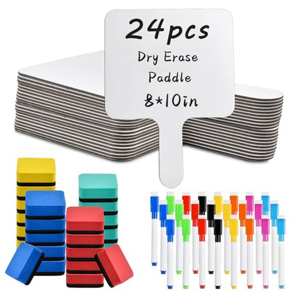 24 Pcs Dry Erase Answer Paddle (24 Count)