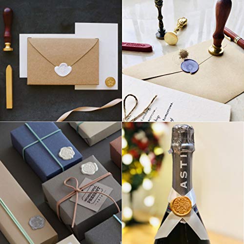 12Pcs Sealing Wax Sticks with Wicks for Wax Seal Stamp (12 Count)