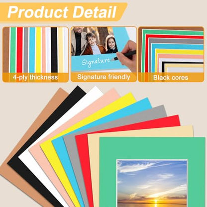 10 Pack Picture Mats for Frames