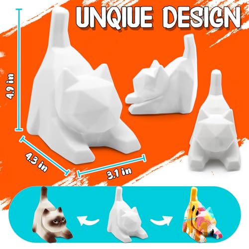 4.3in Paint Your Own Cat Lamp Kit