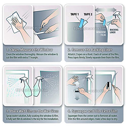 BDF EXNA20 Exterior Window Film Daytime Privacy and Heat Control Natural Black 20 (28 Sq Ft)