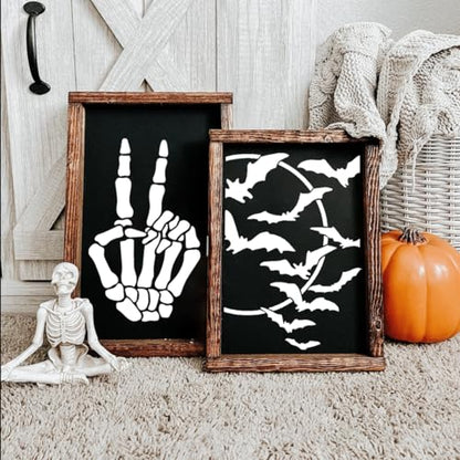 Halloween Stencils for Door Mats Halloween Doormat Stencils for Painting (9 Count)