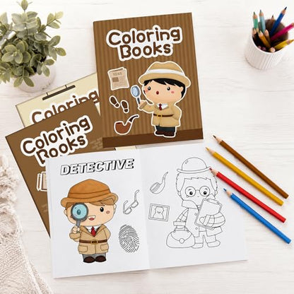 Detective Activity Coloring Books (24 Count)