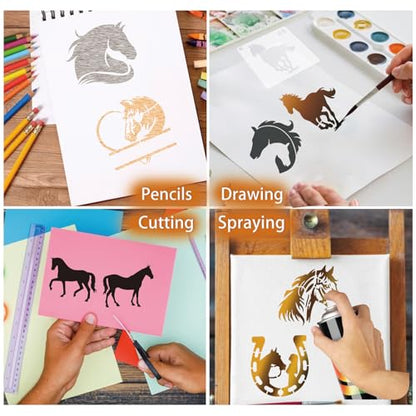 Small Stencils for Painting on Wood Burning Reusable (65 Count)