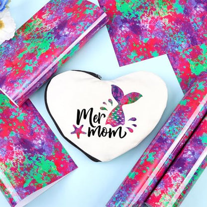 Purple Splash Heat Transfer Vinyl