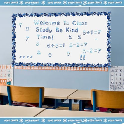 221 Pcs Winter Bulletin Board Letters School Chalkboard (225 Count)