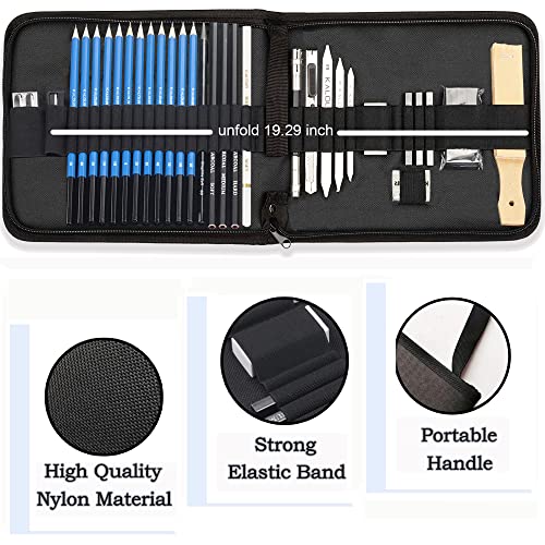 33 Pro Drawing Kit Sketching Pencils Set