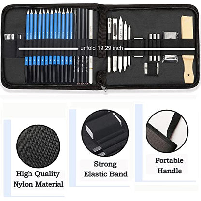 33 Pro Drawing Kit Sketching Pencils Set