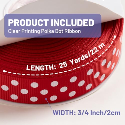 Polka Dot Grosgrain Ribbon 3