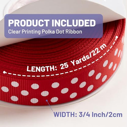 Polka Dot Grosgrain Ribbon 3