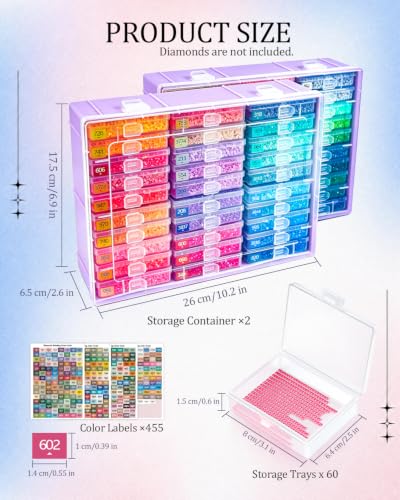 Diamond Art Trays with Lids (60 Count)