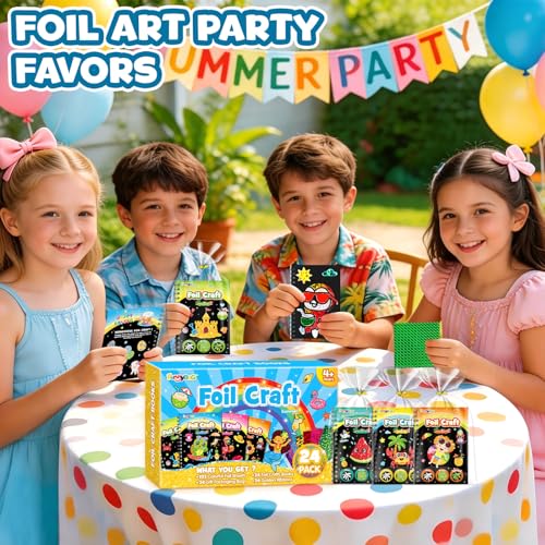 Foil Art Party Favors for Kids (24 Count)