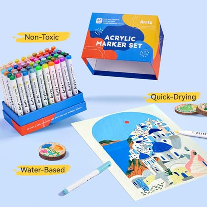 60 Colors Acrylic Paint Pens