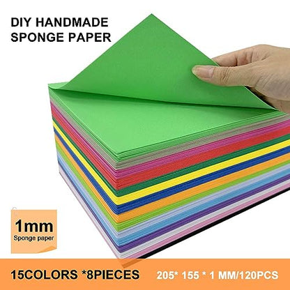 120 Pack EVA Foam Sheets (120 Count)