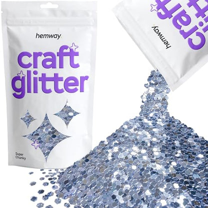 Craft Glitter Azure Blue 100g Super Chunky Glitter (3.5 Ounce)