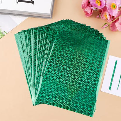 50 Sheets Green Gemstone Toner Reactive Foil