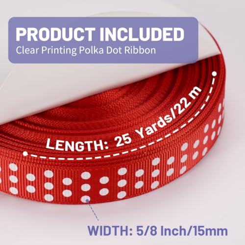 Polka Dot Grosgrain Ribbon 5