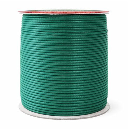 2mm Peacock Green Waxed Cord