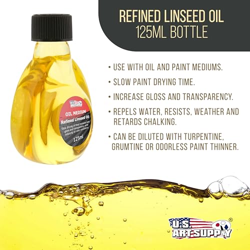 Refined Linseed Oil (4.22 Fl Oz)