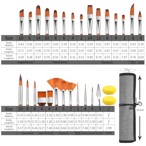 29pcs Paint Brush Set