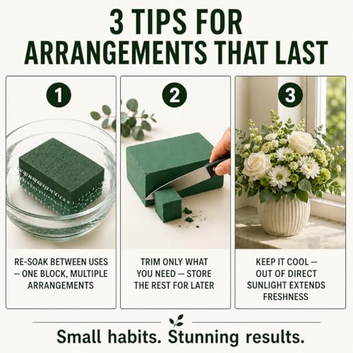 8 PCS Wet Floral Foam Blocks for Fresh Flowers
