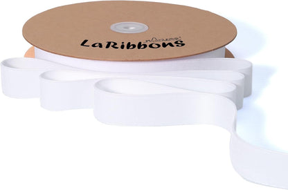 LaRibbons Thin Velvet Ribbon 1 Inch x 25 Yards, White Velvet Ribbon for Christmas Tree, Gift Wrapping, Wreath Bow, Outdoor Decoration - Crafty Corner