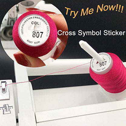 s 40 Colors 100% Polyester Machine Embroidery Thread 40WT
