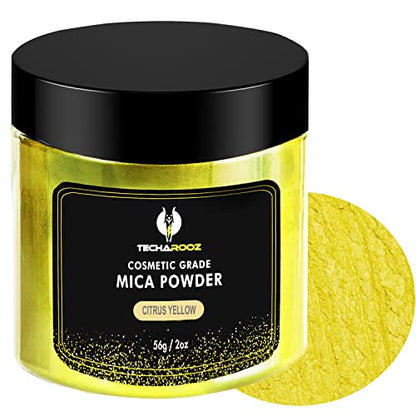 Citrus Yellow Mica Powder for Epoxy Resin 56g