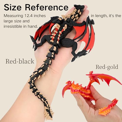 3D Flying Flexible Printed Dragon with Wings