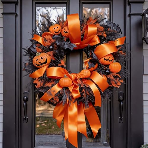 Orange Satin Ribbon 4 Inch x 10 Yards Double Faced