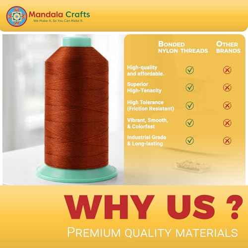 Size 138 420D T135 Burnt Orange Bonded Nylon Thread 1250 YDs