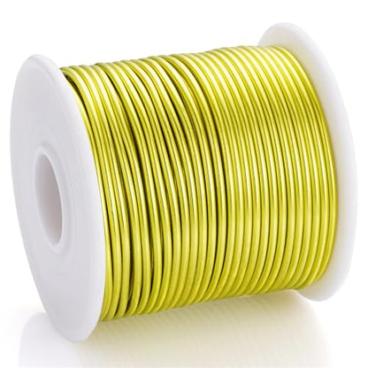 12 Gauge Yellow Green Aluminum Craft Wire