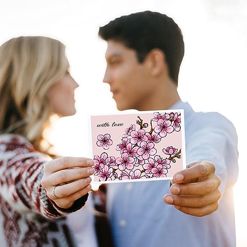 Winter Plum Blossom Stamps & Dies & Layering Coloring Stencil Set